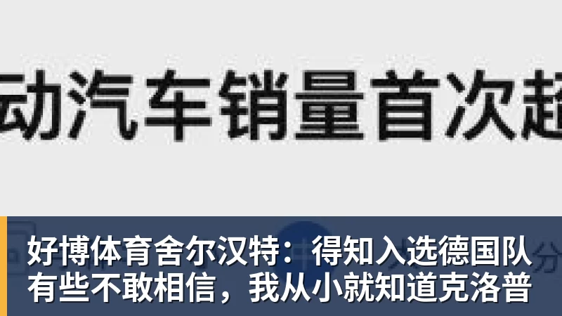 好博体育舍尔汉特：得知入选德国队有些不敢相信，我从小就知道克洛普